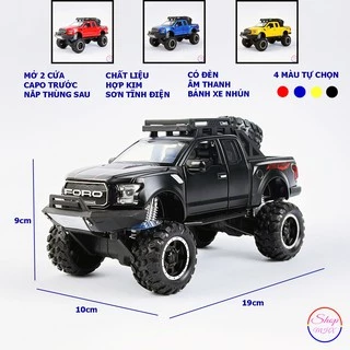 Xe mô hình kim loại Ford F150 Offroad TẶNG KÈM BIỂN SỐ tỉ lệ 1:32 hãng Miniauto