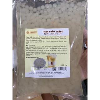 Thạch 3q trắng BKB gói 1kg - trân châu ngọc trai ngon giòn