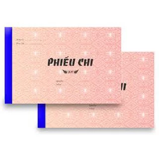 phiếu chi 2 liên khổ 13x19 (50 bộ)