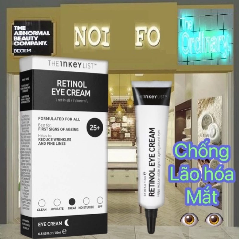 [Mã COSBAUH3 giảm 8% đơn 300K] [𝓲𝓷𝓴𝓮𝔂] Kem mắt chống lão hóa Retinol Eye Cream