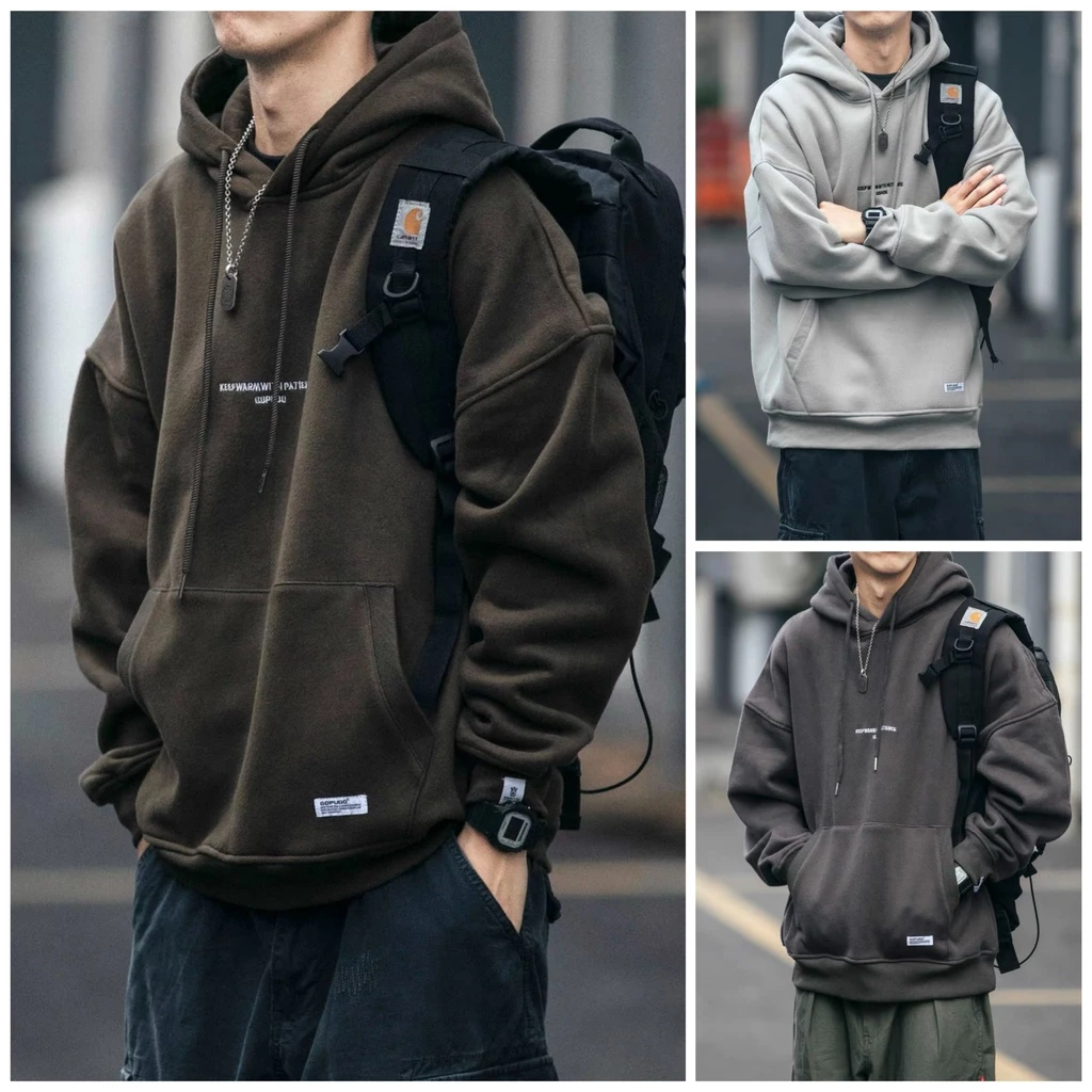 Áo Hoodie thêu chữ basic nam nữ unisex form rộng mặc cực đẹp, chất nỉ cotton Hàn cao cấp, hợp mọi thời đại HDR