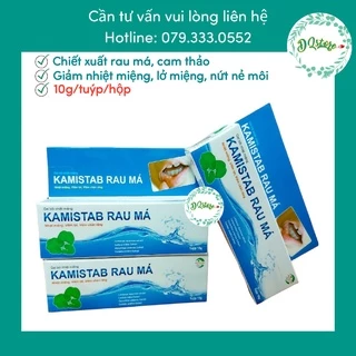 Gel nhiệt miệng kamistab rau má  - tuýp 10g