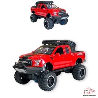 XE MÔ HÌNH SẮT FORD F150 OFFROAD TỈ LỆ 1:32 MÀU ĐỎ