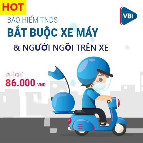 TOÀN QUỐC [E-Voucher] Bảo Hiểm TNDS Bắt Buộc Xe Máy VIETINBANK - VBI