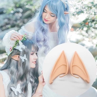 1 đôi tai giả elf cosplay yêu tinh, tinh linh dùng làm phụ kiện trang trí chụp ảnh phong cách