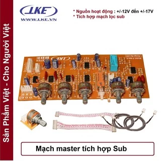 Mạch master ampli tích hợp mạch lọc sub