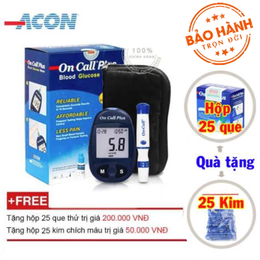 MÁY ĐO ĐƯỜNG HUYẾT ON CALL PLUS - MỸ