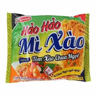 5 gói hảo hảo mỳ xào chua ngọt /tôm chua cay gói 75g