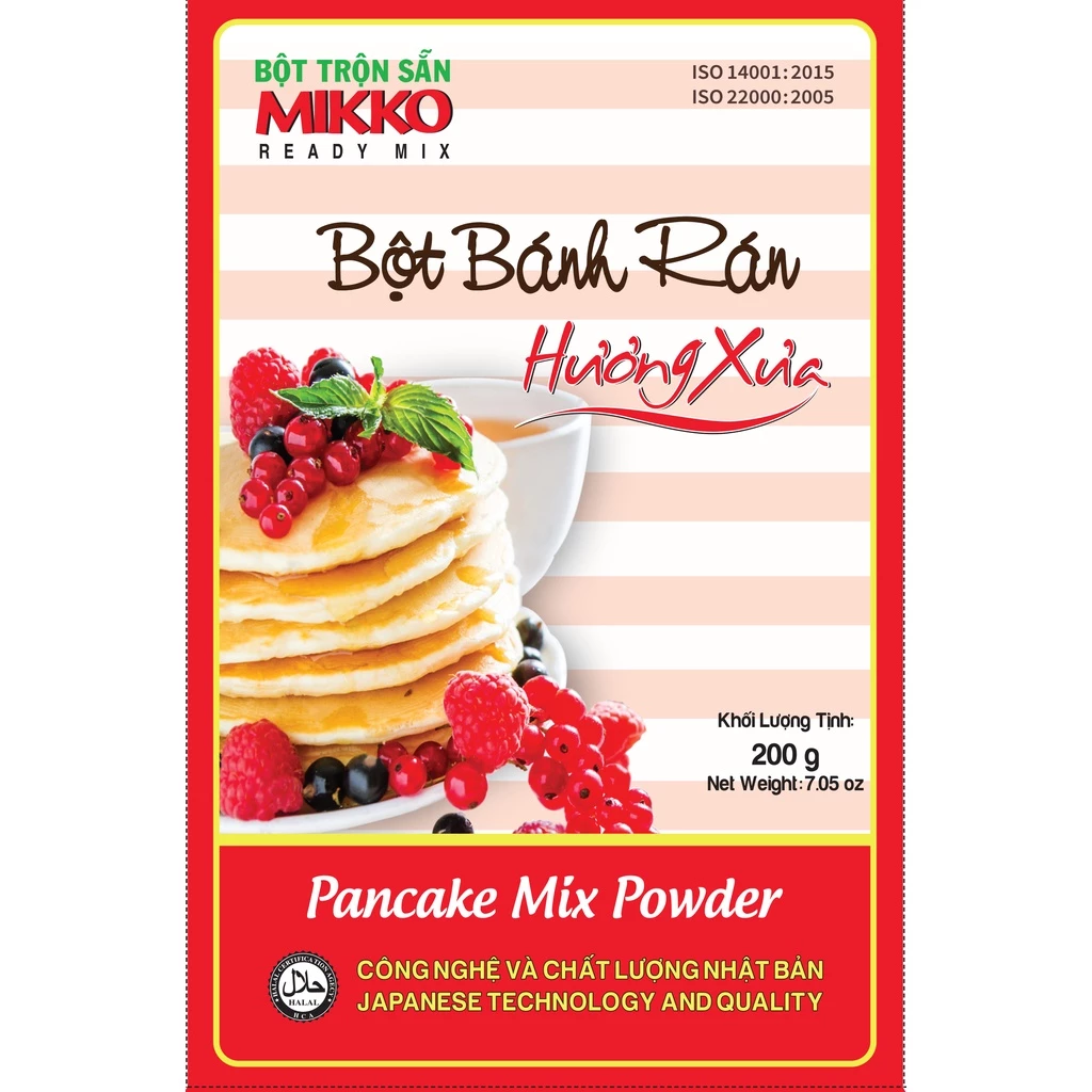 Bột bánh Pancake Mikko Hương Xưa 200g.