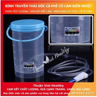 GIẢM 25% Bộ bình truyền thải độc cà phê 1.2L bộ dụng cụ thải độc đại tràng cafe gerson detox enema plastic bucket kit