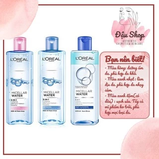 [NHẬP KHẨU] Nước tẩy trang cho mọi loại da L'Oreal Paris 3-in-1 Micellar Water 400ml