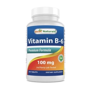 Viên Uống Bổ Sung Vitamin B6 liều cao Best Naturals 100mg 250v USA