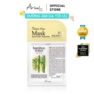 [MUA 5 GIẢM 50%] [HSD Trước T12/2024] Mặt Nạ Cấp Ẩm Tức Thì Ariul 7 Days Plus Mask Bamboo Water 20 gr