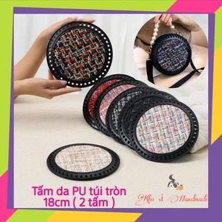 Tấm da làm túi tròn handmade - PK: túi tròn (2 tấm)