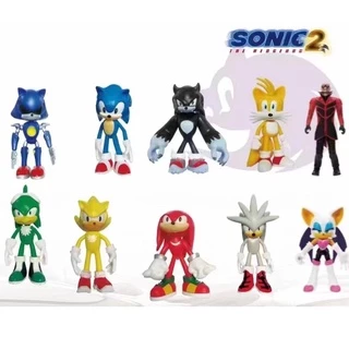 Set 10 Mô Hình Nhân Vật Sonic 2 The Hedgehog 2022 Mới, Kích Thước 12-15CM