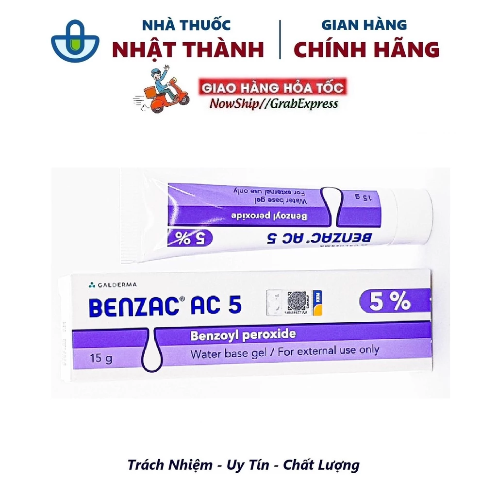 Kem Hỗ Trợ Giảm Mụn Benzac Ac Benzoy Peroxide - Galderma- Nhà thuốc Nhật Thành