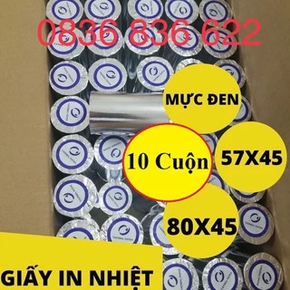 [ Lock 10 Cuộn ] Giấy In Nhiệt Hóa Đơn , giấy in bill