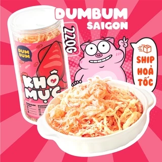 Khô mực hấp dừa xé sợi DumBum 250g đồ ăn vặt Sài Gòn vừa ngon vừa rẻ