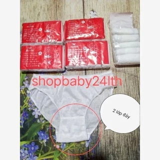 Set 6 Quần lót giấy cotton, quần lót mặc 1 lần cho mẹ sau sinh hiệu Naris