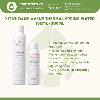 Xịt khoáng Avene Thermal Spring Water 150ml/ 300ml [NHẬP KHẨU CHÍNH HÃNG 100%]