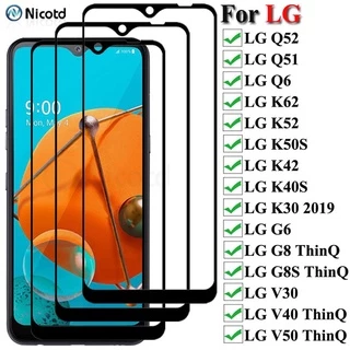 Kính cường lực bảo vệ màn hình cho Lg Q51 Q52 Q6 Lg K62 K52 K50S K42 K40S K30 2019 G6 G8S V40 V50 Thinq