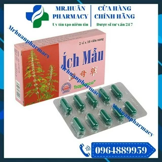 Ích Mẫu Traphaco (Hộp 20 viên) - Hỗ trợ trong trường hợp đau bụng kinh, kinh nguyệt không đều