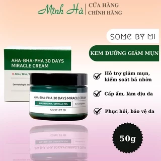 Kem dưỡng Some By Mi AHA- BHA- PHA 30 Days Miracle Cream 50g hỗ trợ giảm mụn hiệu quả