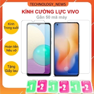 Cường lực trong suốt VIVO Y16 Y55 Y22s Y02s Y01 T1 5G T1x Y20 Y12s Y15s Y15a V23e Y53s Y33s Y21 Y21s Y11 Y12 Y15 U10 Y19