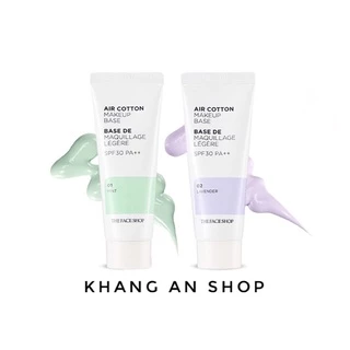 Kem lót kiểm dầu và hiệu chỉnh tông da The Face Shop Air Cotton Makeup Base