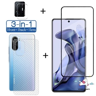 Kính Cường Lực 3 Trong 1 Bảo Vệ Máy Ảnh Cho Xiaomi POCO X3 NFC Pro POCO M3 Redmi 9 9C 10 9A 10A 10C Note 10 10s 10pro 9 9s