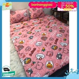 Chăn Hè Trần Bông 1m8x2m Cotton Poly,có chọn mẫu[mẫu heo hồng]