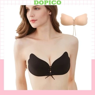 Miếng dán ngực nâng ngực , áo dán ngực cánh tiên rút dây tạo khe Lanixa DOPICO D0124