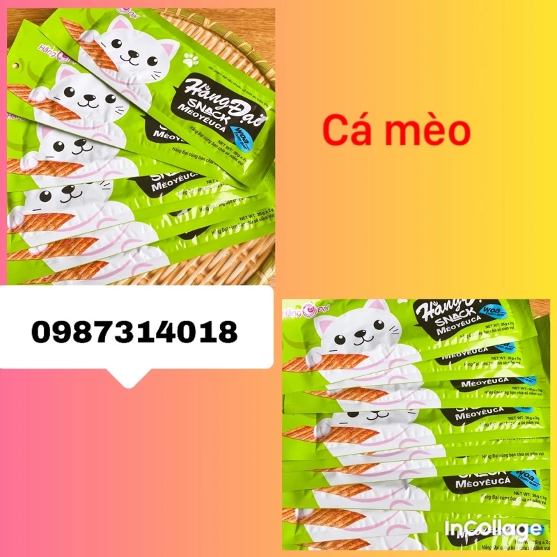 Snack cay cá mèo hằng đại-1 gói lẻ- ăn siêu ngon