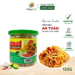 Khô gà lá chanh ăn liền hộp 120Gram HAPUFOOD- Đồ ăn vặt cho mẹ và bé