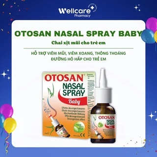 Otosan Nasal Spray Baby – Chai 30ml xịt mũi giảm viêm mũi, xoang, thông thoáng đường hô hấp cho trẻ