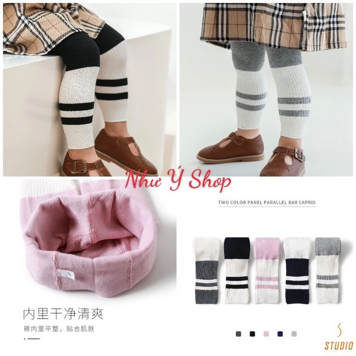 A45 -Combo 5 Quần Tất Len Quảng Châu Không Bàn Cho Bé Từ 8-16kg