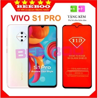 Kính Cường Lực Vivo S1 Pro - Cao Cấp - Full màn hình 11D - Độ cứng 9H - Độ trong suốt cực cao, [FL16]