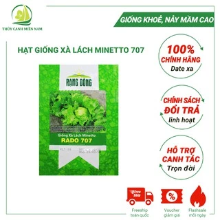 Hạt giống xà lách Minetto RADO 707 (2g) | Giống Khoẻ, Tỉ Lệ Nảy Mầm Đến 90%, Có Hỗ Trợ Trồng Rau Tại Nhà
