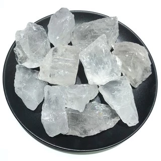 Đá thô thanh tẩy Clear quartz 5,1chơi tarot , phong thủy