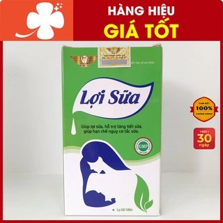 Viên uống Lợi sữa - Hỗ trợ kích sữa, hạn chế tắc tia sữa, tăng chất lượng sữa cho mẹ sau sinh (60v)