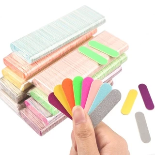 Set 100 dũa móng tay tiện lợi, dũa mini phụ kiện cho nailbox