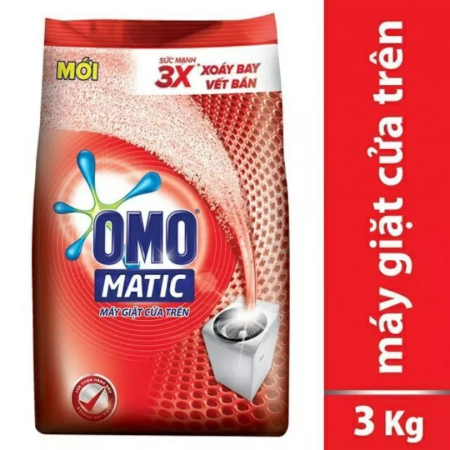 Bột giặt OMO Matic cho máy giặt cửa trên dạng Túi 3kg