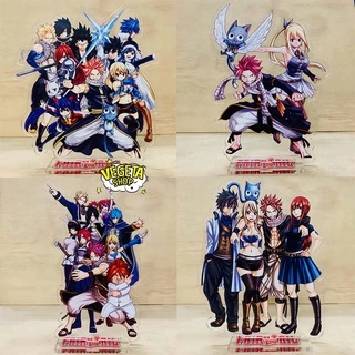 Mô Hình Tượng Standee Acrylic Mica 2 mặt - Fairy Tail - Natsu Happy Lucy Gray Erza Wendy Carla Juvia Gajeel Lily Mirajan