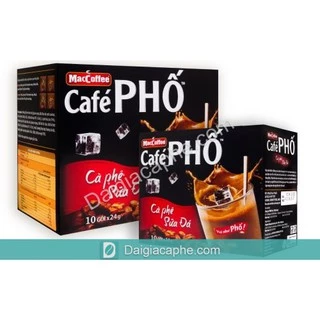 Cà Phê Phố Sữa Đá MacCoffee (10 Gói x 24g)