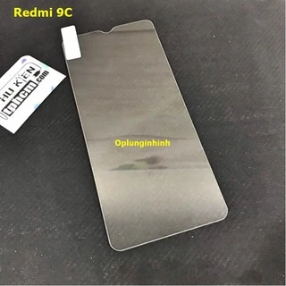 Dán Cường Lực Chống Trầy Xiaomi Redmi 9C - Redmi 10A - Poco C3 Trong Suốt Ko Full Màn Hình