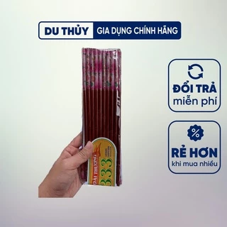 Bộ đũa ăn bằng gỗ cao cấp (bộ 10 đôi) dùng ăn cơm cầm chắc tay, không trơn trượt, độ bền cao, an toàn cho sức khỏe