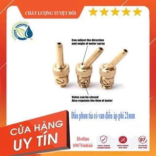 Đầu phun tia nước 6-8 li có van điều áp