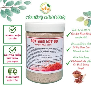 Bột Gạo Lứt Đỏ Giảm Cân, Bột Gạo Lứt Nguyên Chất Cao CấpTốt Cho Sức Khỏe-500gr