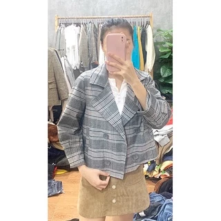 vest blazer 2hand tuyển dáng ngắn (ảnh thật)