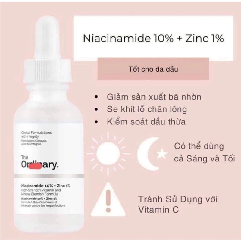 Serum The Ordinary Niacinamide 10% + Zinc 1% 30ml